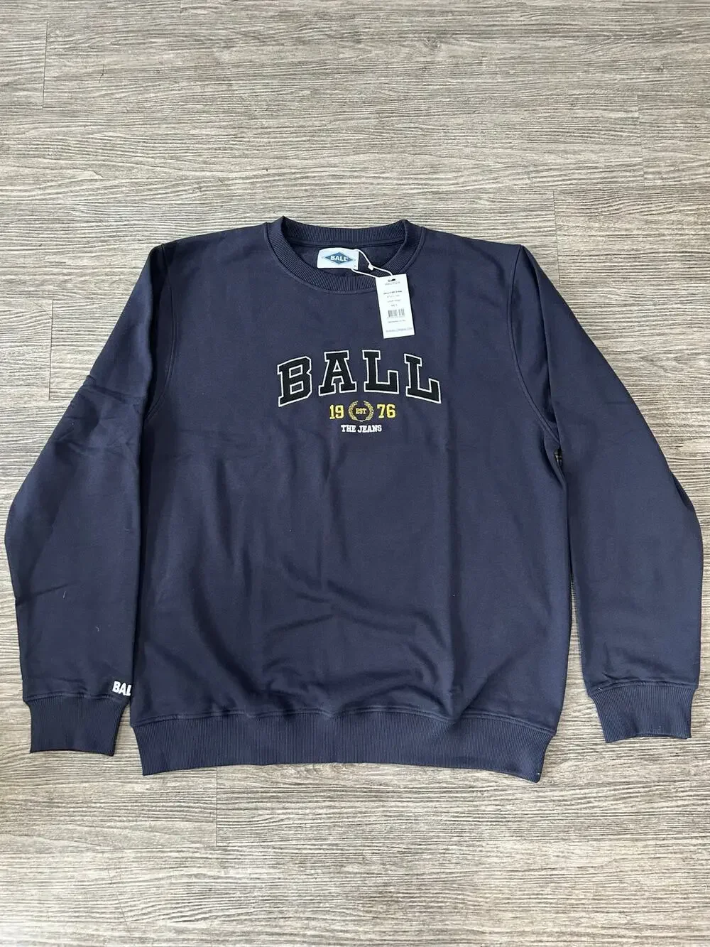 NWT BALL Original Sweatshirt L Taylor Midnight Navy Blue Organic Cotton Men's XL